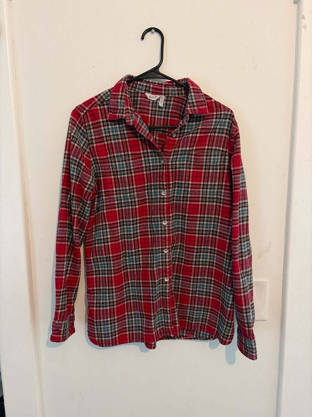 Woolrich Women's Plaid Flannel Button Down Shirt Size XL